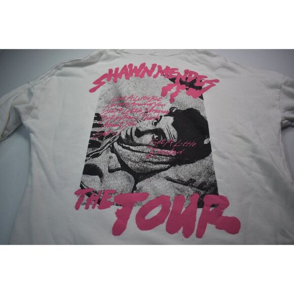 Shawn Mendes Hoodie White Music Tour Pop H&M Unisex XS - Picture 5 of 7